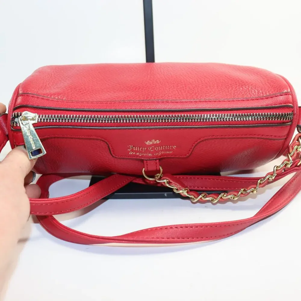 Juicy Couture PU Leather cross body with chain‎ detail